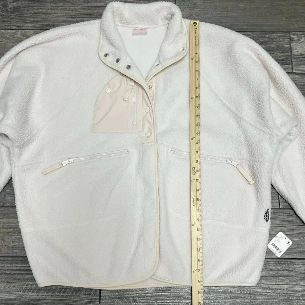 NWT $178 Free People Movement Hatch Maternity Jacket Large Hit The Slopes Fleece